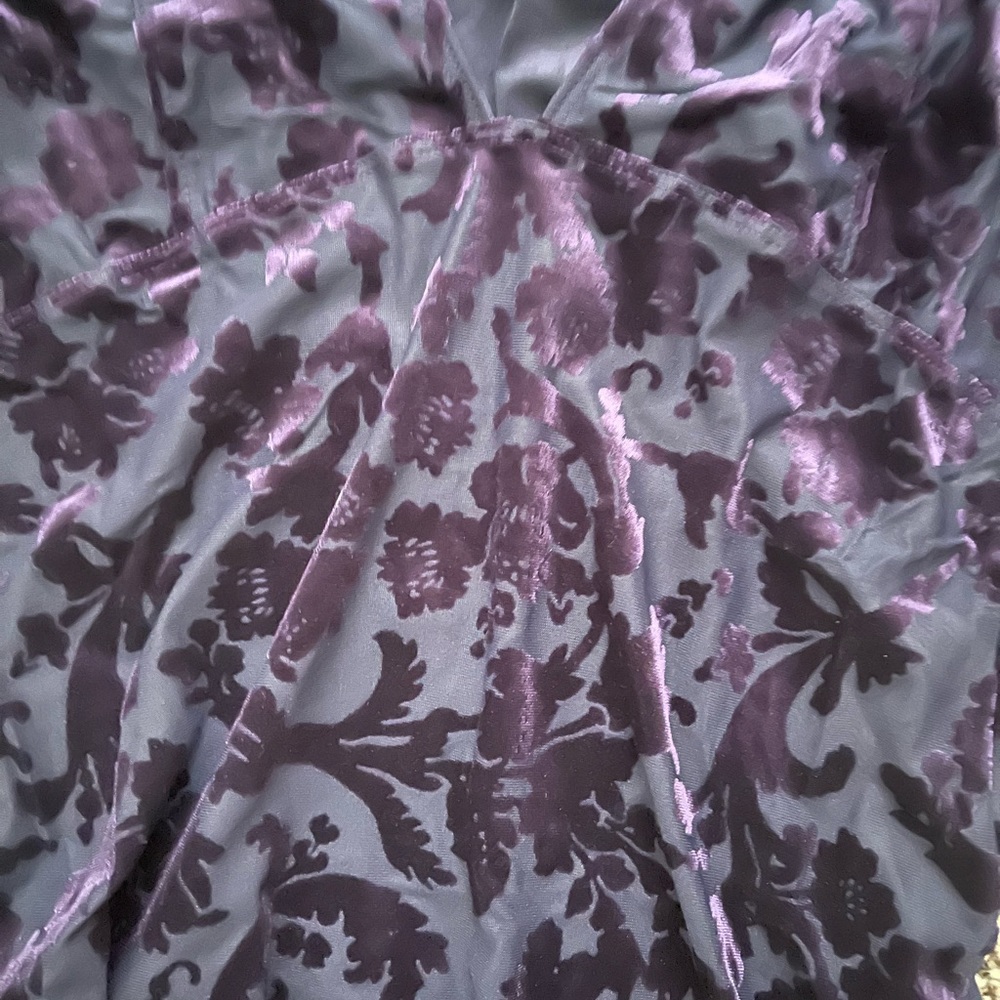 Free People NWT magic hour bodysuit in deep sea combo/ purple in medium. - Picture 5 of 8